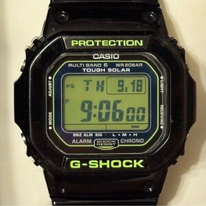 Casio G-Shock GW-M5610B-1 “Zombie” Tough Solar Atomic Square Digital Watch 5610